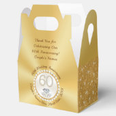 ゴージャスカスタムな60周年記念パーティーの好意、 フェイバーボックス (オープン)