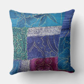 ゴージャスカラフルなテキスタイル20 x 20"装飾用クッション クッション (裏面)