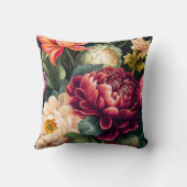ゴージャスカラフルな花束装飾用クッション クッション (裏面)