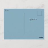 ゴージャスカラフルピーコック、アールデコスタイル ポストカード (裏面)