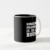 ゴージャスグランマインダハウス祖母カッコいい ツートーンマグカップ (正面右)