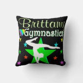 ゴージャスグリーン体パーソナライズされた操用枕 クッション (裏面)