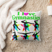 ゴージャスグリーン私は体操デザイン クッション (ブランケット)