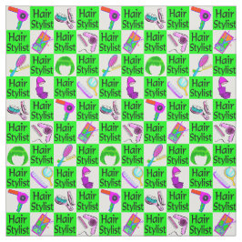 ゴージャスグリーン美容師織物 ファブリック