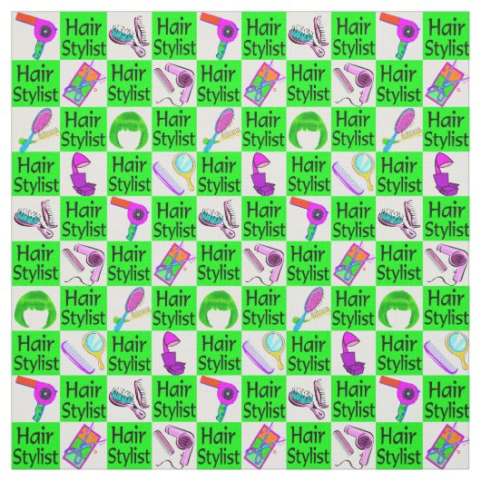 ゴージャスグリーン美容師織物 ファブリック (見本)