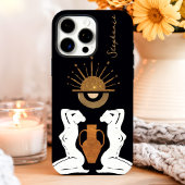 ゴージャスゴールドの女神モノグラム オーダーメイド グリッター Case-Mate iPhoneケース