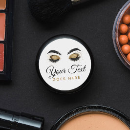 ゴージャスゴールドアイラッシュメイクアップアーティストビューティーバー ラウンドシール