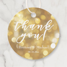 ゴージャスゴールドボケスパークル | ありがとうございます フェイバータグ