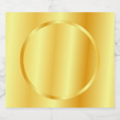 ゴージャスゴールドルックブランクテンプレートエレガント ビールラベル (シングルラベル)