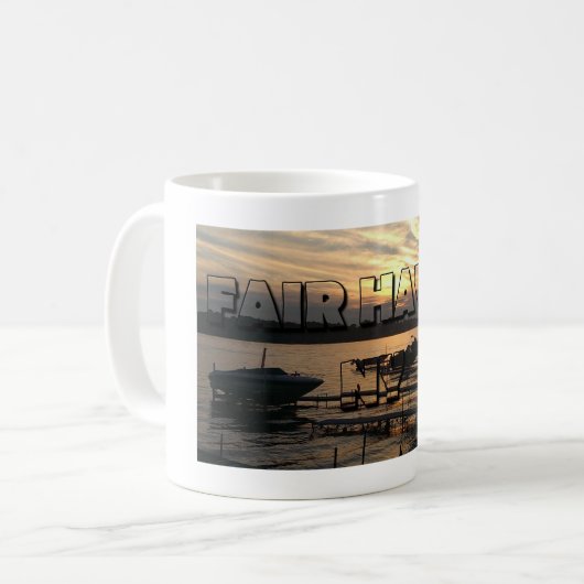 ゴージャスサンセットオンザレイクインフェアヘブンビーチ コーヒーマグカップ (正面左)