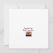 ゴージャスサンセットテキサス州ヒルカントリーフラットカード (裏面)