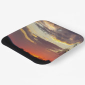 ゴージャスサンセットテキサス州ヒルカントリー ペーパープレート (傾斜あり)