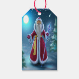 ゴージャスサンタクリスマスラベル ギフトタグ