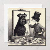 ゴージャスシュナウザー写真ノテカード ノートカード (正面/裏面)