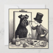 ゴージャスシュナウザー写真ノテカード ノートカード (正面)