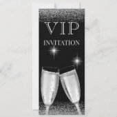 ゴージャスシルバーVIPバースデーパーティー 招待状 (正面)