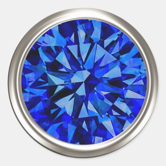 ゴージャスジェムブルー ラウンドシール (正面)