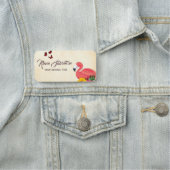 ゴージャススイートアメージングピンクフラミンゴ 名札 (インサイチュ)