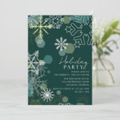 ゴージャススノーフレークスホリデーパーティー 招待状 (スタンド正面)