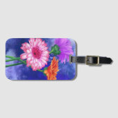 ゴージャススリーカラーゲルベラ-ミグンドアートスケッチ ラゲッジタグ (正面横)