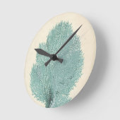 ゴージャスターコイズ/アクアコーラル ラウンド壁時計 (傾斜)