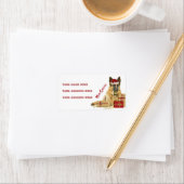 ゴージャスドイツシェパードホリデー住所 シール (インサイチュ)