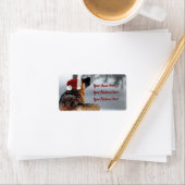 ゴージャスドイツシェパードホリデー住所 シール (インサイチュ)