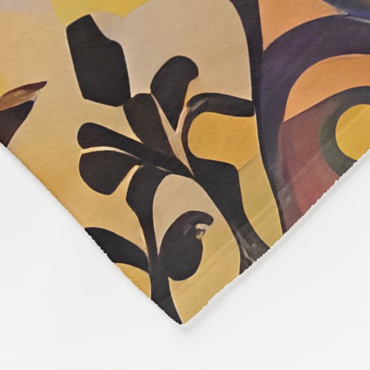 ゴージャスドラッグクイーンクリムトスタイル フリースブランケット (角)