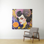 ゴージャスドラッグクイーンパープルオレンジ タペストリー (インサイチュ)