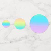 ゴージャスパステルレインボーグラデーショ結婚ン コンフェッティ (裏面)