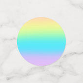 ゴージャスパステルレインボーグラデーショ結婚ン コンフェッティ (スモール正面)