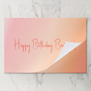 ゴージャスパステル紙ランチョンマット ペーパーパッド