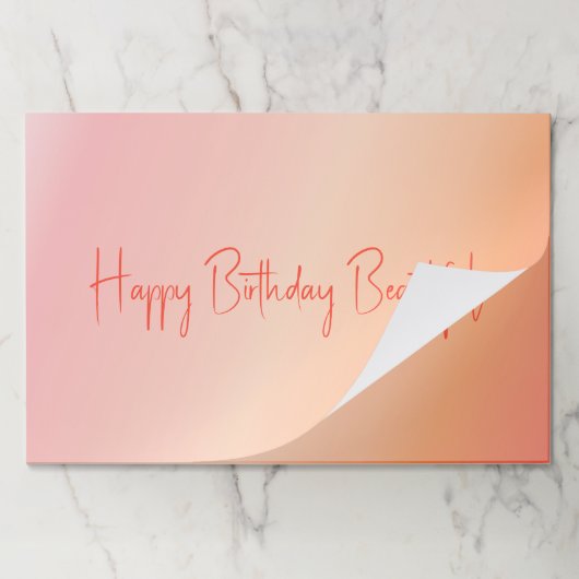 ゴージャスパステル紙ランチョンマット ペーパーパッド (折り畳み)