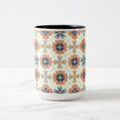 ゴージャスパステル調和フローラ ツートーンマグカップ (中央)