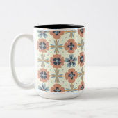 ゴージャスパステル調和フローラ ツートーンマグカップ (左)