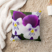 ゴージャスパンジー装飾用クッション クッション (ブランケット)