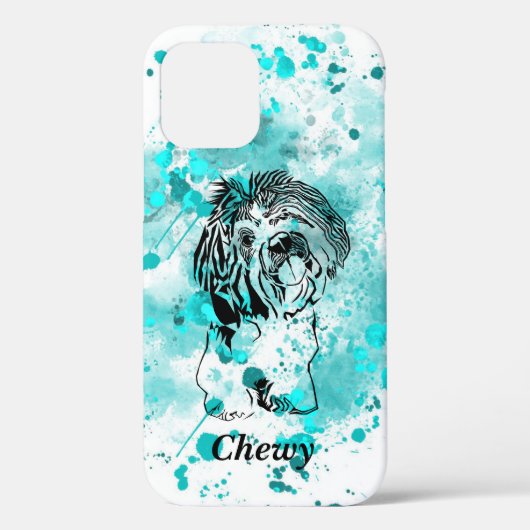 ゴージャスパーソナライズされたなシーズー(犬)Tzu Apple iPhoneケース Case-Mate iPhoneケース (裏面)