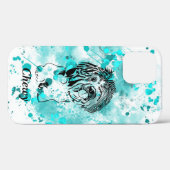 ゴージャスパーソナライズされたなシーズー(犬)Tzu Apple iPhoneケース Case-Mate iPhoneケース (裏面 (横))