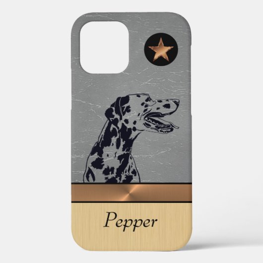 ゴージャスパーソナライズされたなダルマチア犬のiPhoneケース Case-Mate iPhoneケース (裏面)