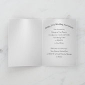 ゴージャスパーソナライズされたなハッピー25周年記念カード シーズンカード (内部)