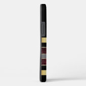 ゴージャスパーソナライズされたな金ゴールド/黒いiPhoneケース Case-Mate iPhoneケース (裏面 / 右)