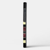 ゴージャスパーソナライズされたな金ゴールド/黒いiPhoneケース Case-Mate iPhoneケース (裏面 / 左)