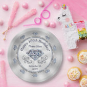 ゴージャスパーソナライズされたな100番目の誕生日プレート ペーパープレート (パーティー)