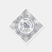 ゴージャスパーソナライズされたな75誕生日紙ナプキンス スタンダードカクテルナプキン (角)