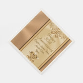 ゴージャスパーソナライズされた50周年記念ナプキンス スタンダードランチョンナプキン (角)