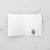 ゴージャスパープルラヴァンダル薄紫バスケット カード (内部)