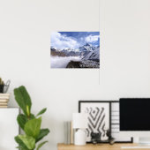 ゴージャスヒマラヤス山脈 – 山エベレストピーク ポスター (ホームオフィス)