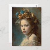 ゴージャスビクトリアンな子ポートレート ポストカード (正面/裏面)