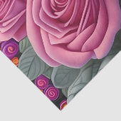 ゴージャスビクトリアンパステルピンクローズプリント 薄葉紙 (詳細)