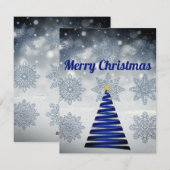 ゴージャスビューティフルブルースパークリホリデーカード シーズンカード (正面/裏面)